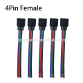 RGB 4 pin Female Connector Wire Cable 4pin PCB Board Connector Wire For Flexible 5050/3528 RGB LED Strip Light